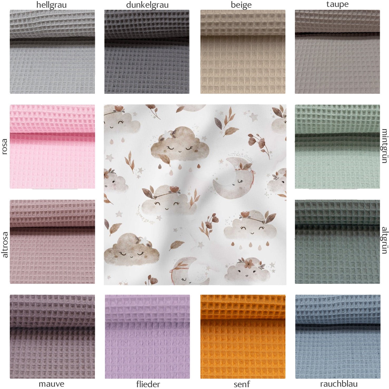 Bettschlange "Wolken beige"